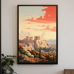 Acropolis of Athens: Ancient Beauty Travel Poster