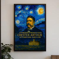 Chester A. Arthur 21st President of the United States Presidential Masterpiece Series Poster