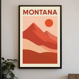 Montana Landscape Poster