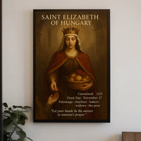 Saint Elizabeth of Hungary Religious Heritage Cultural Poster