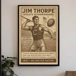 Jim Thorpe Legendary Athlete Jim Thorpe Poster
