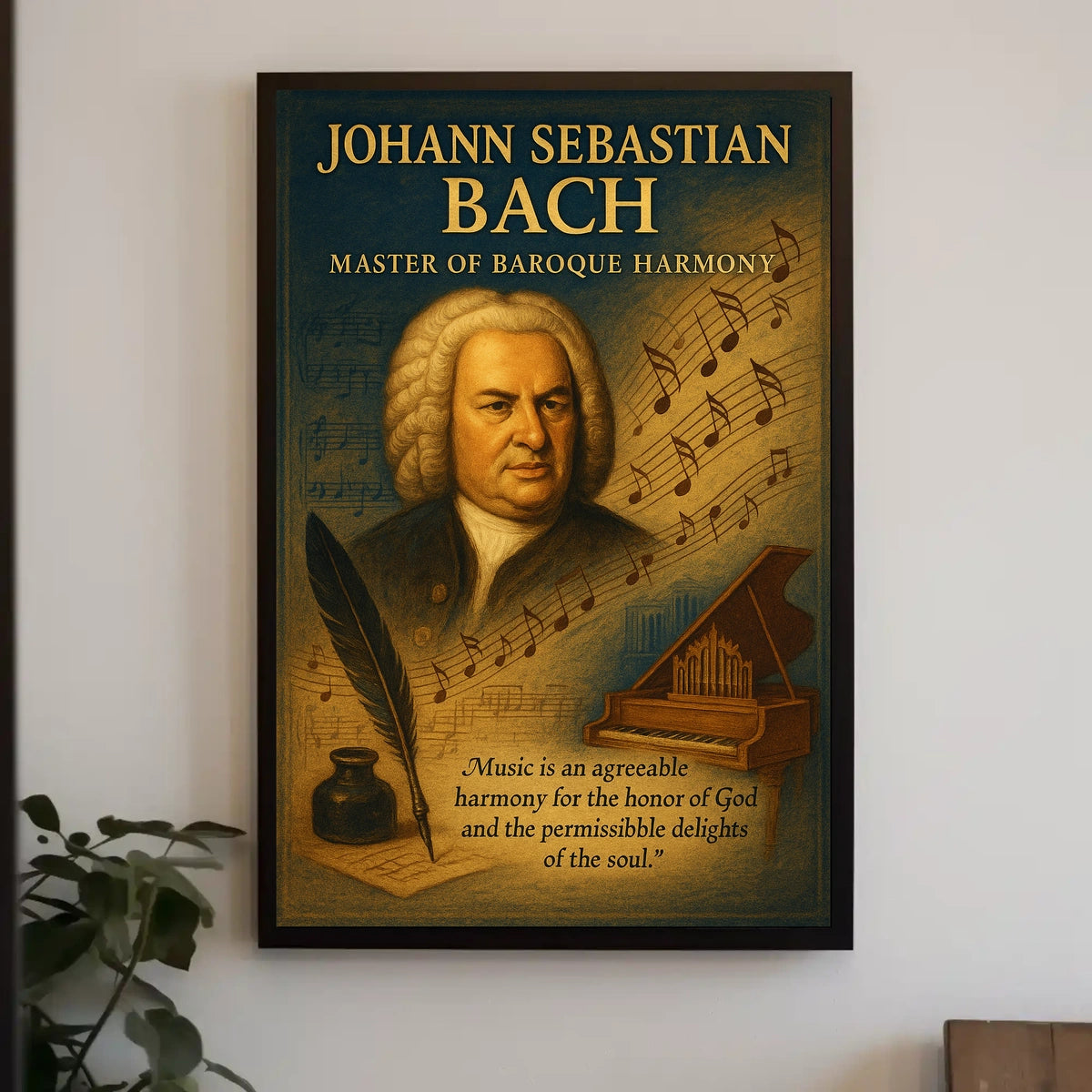 Johann Sebastian Bach Master Of Poster