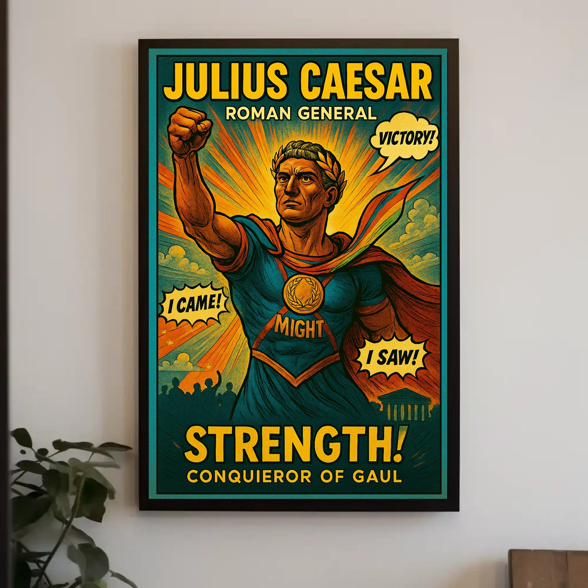 Julius Caesar – Roman General Poster PosterGoat