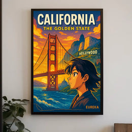 California The Golden State Poster