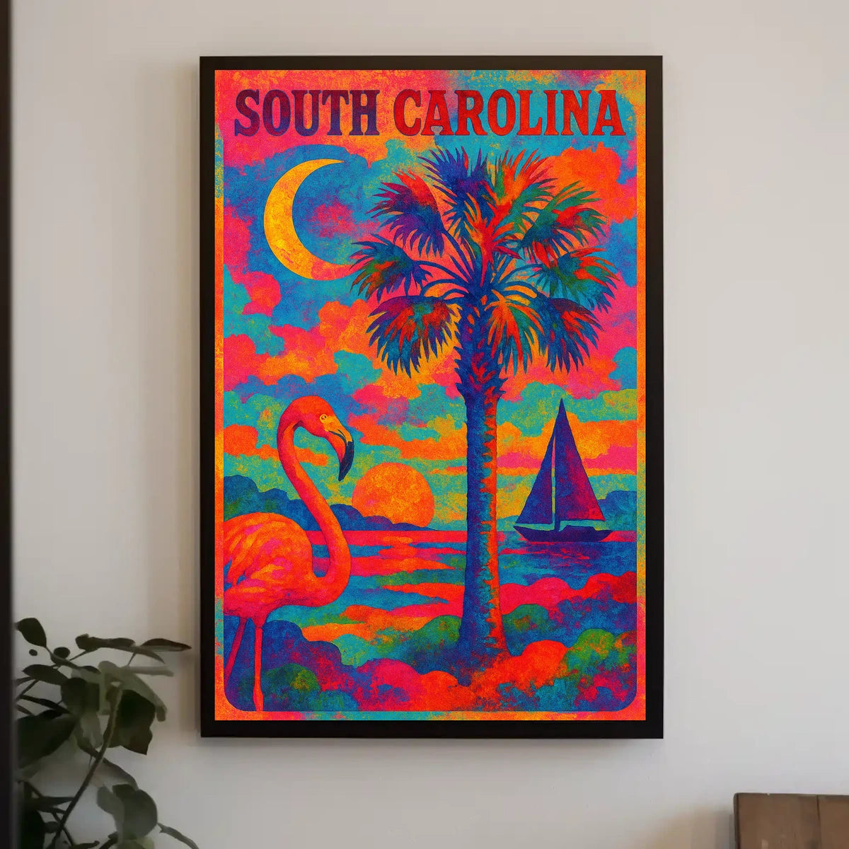 Vibrant South Carolina Poster