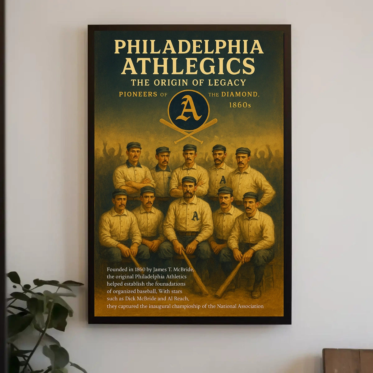 Philadelphia Athletics The Origin Of Poster