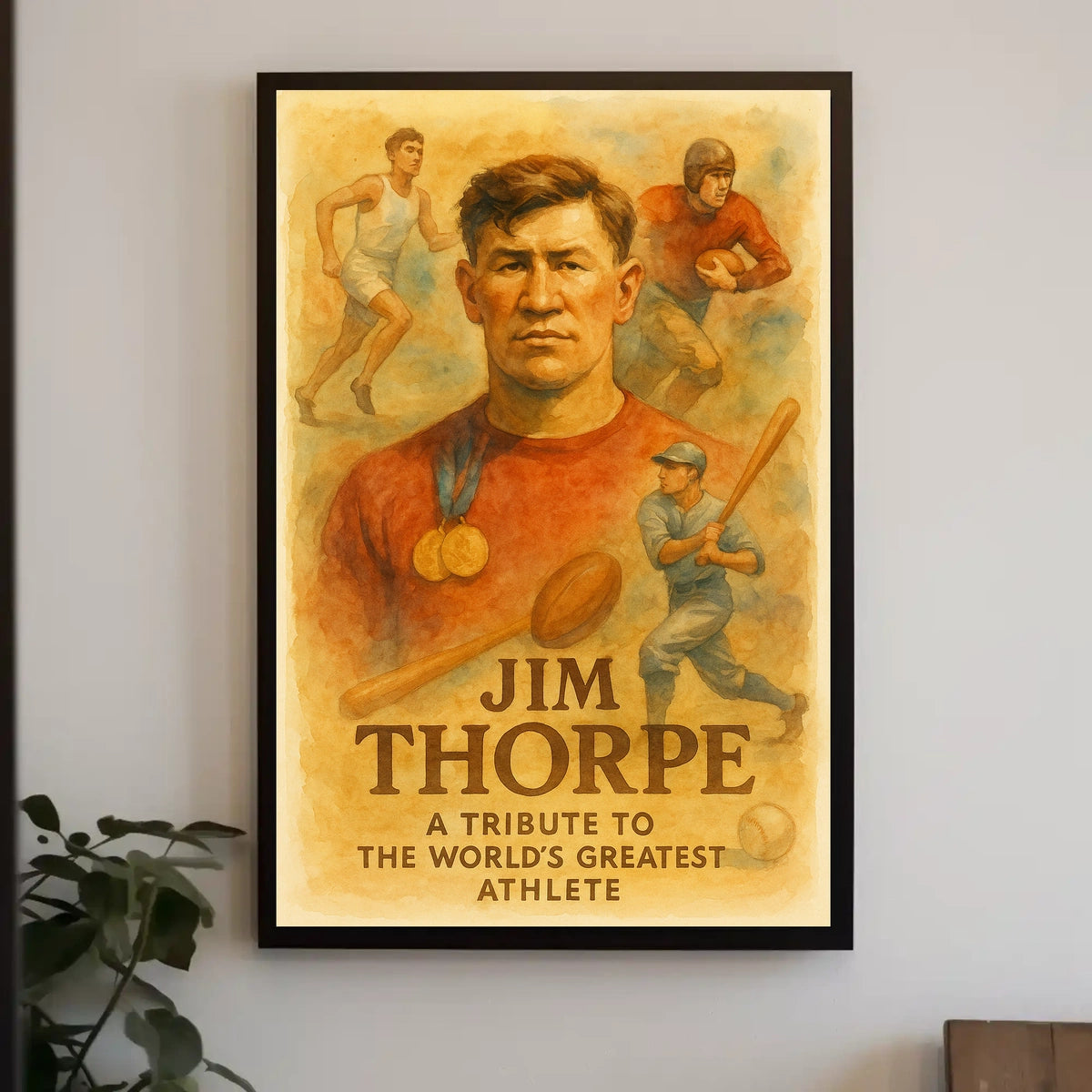 Jim Thorpe Celebrating a Sports Legend Poster