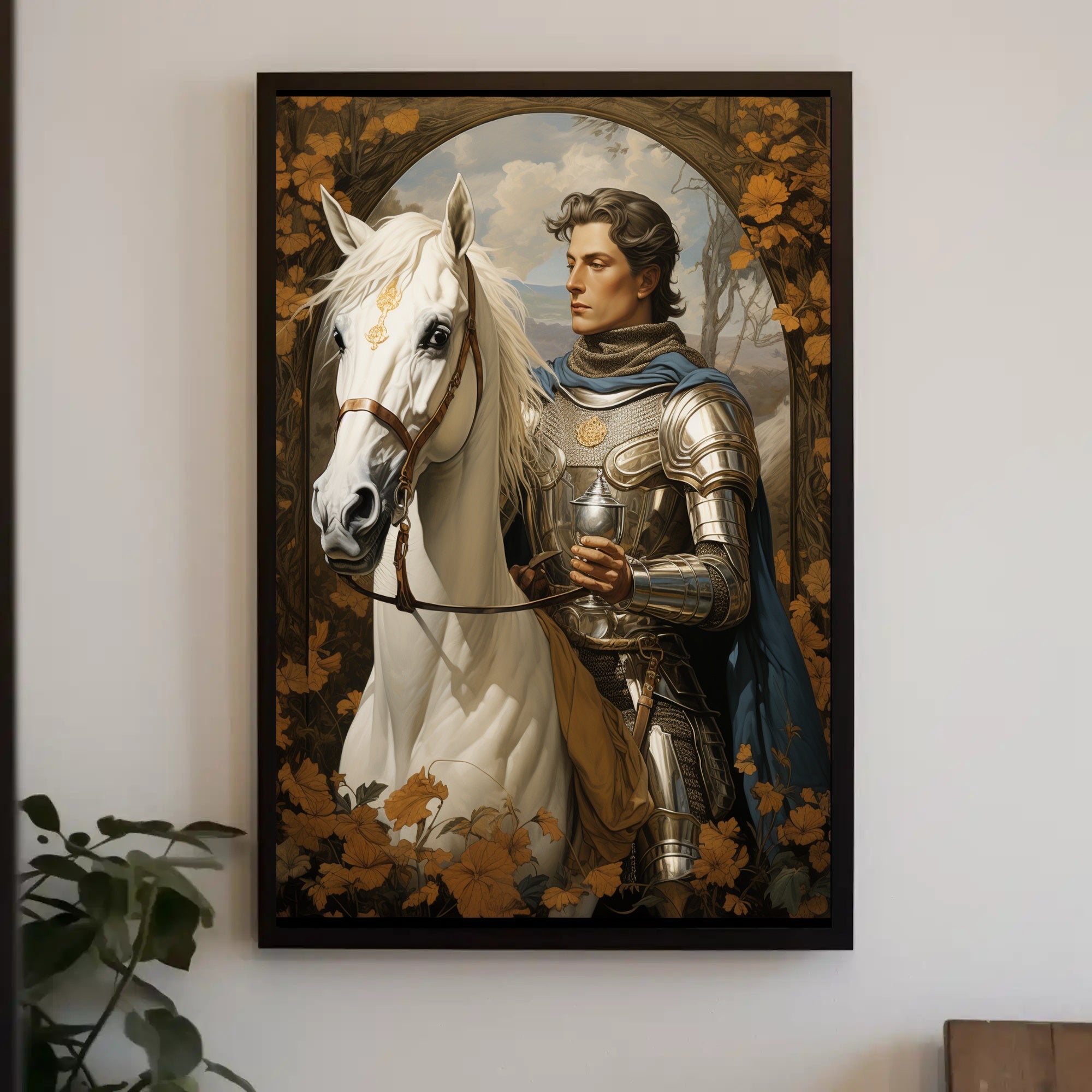 The Knight And His Steed Poster