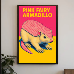 Pink Fairy Armadillo Poster