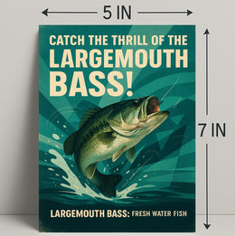Catch the Thrill of the Largemouth Bass Poster PosterGoat