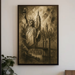 Artistic Abstract Expressionism Poster for Modern Spaces
