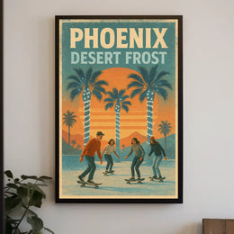 Phoenix Desert Frost Poster