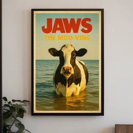 Jaws The Moo-Ving Poster