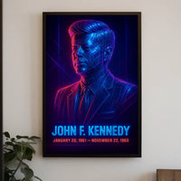 Iconic Kennedy Legacy Pop Art Poster