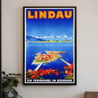 Lindau The Holiday Island In Lake Poster