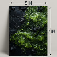 Abstract Green Texture Abstract Poster
