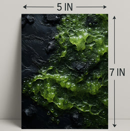 Abstract Green Texture Abstract Poster
