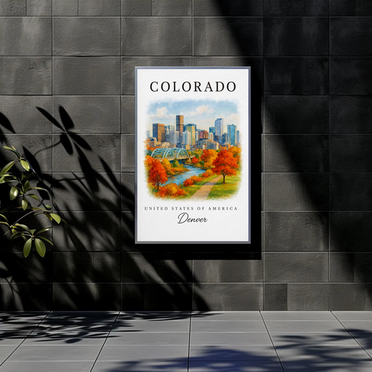 Colorado, Denver Signature Series Vintage Travel Poster