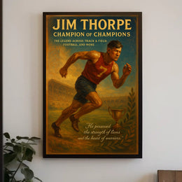Jim Thorpe The Ultimate Sports Legend Poster