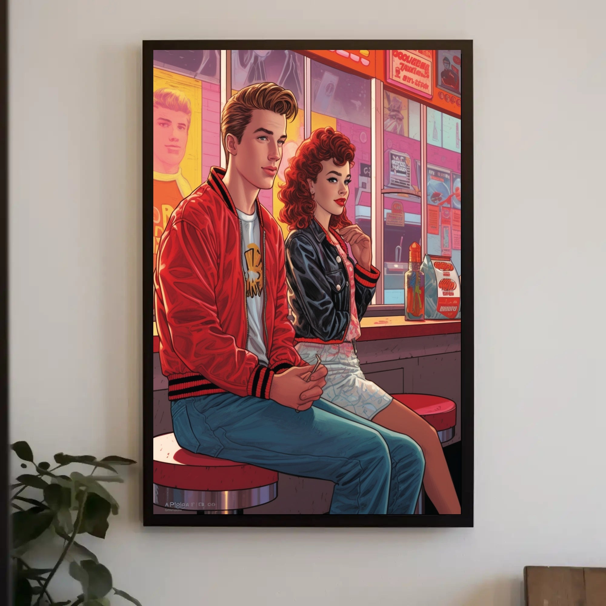 Retro Diner Rendezvous Poster