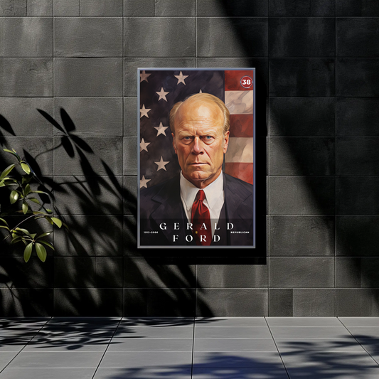 Gerald Ford 38th President Of The United States Portrait