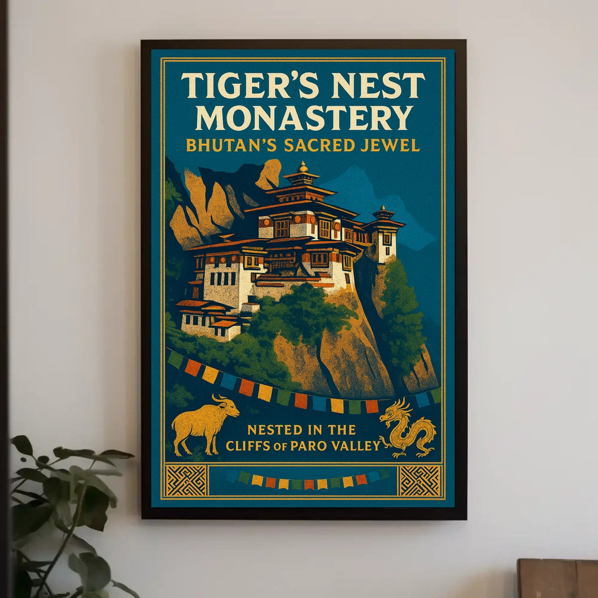 Tigers Nest Monastery Bhutans Sacred Jewel Poster