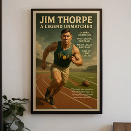 Jim Thorpe Unmatched Legend Poster