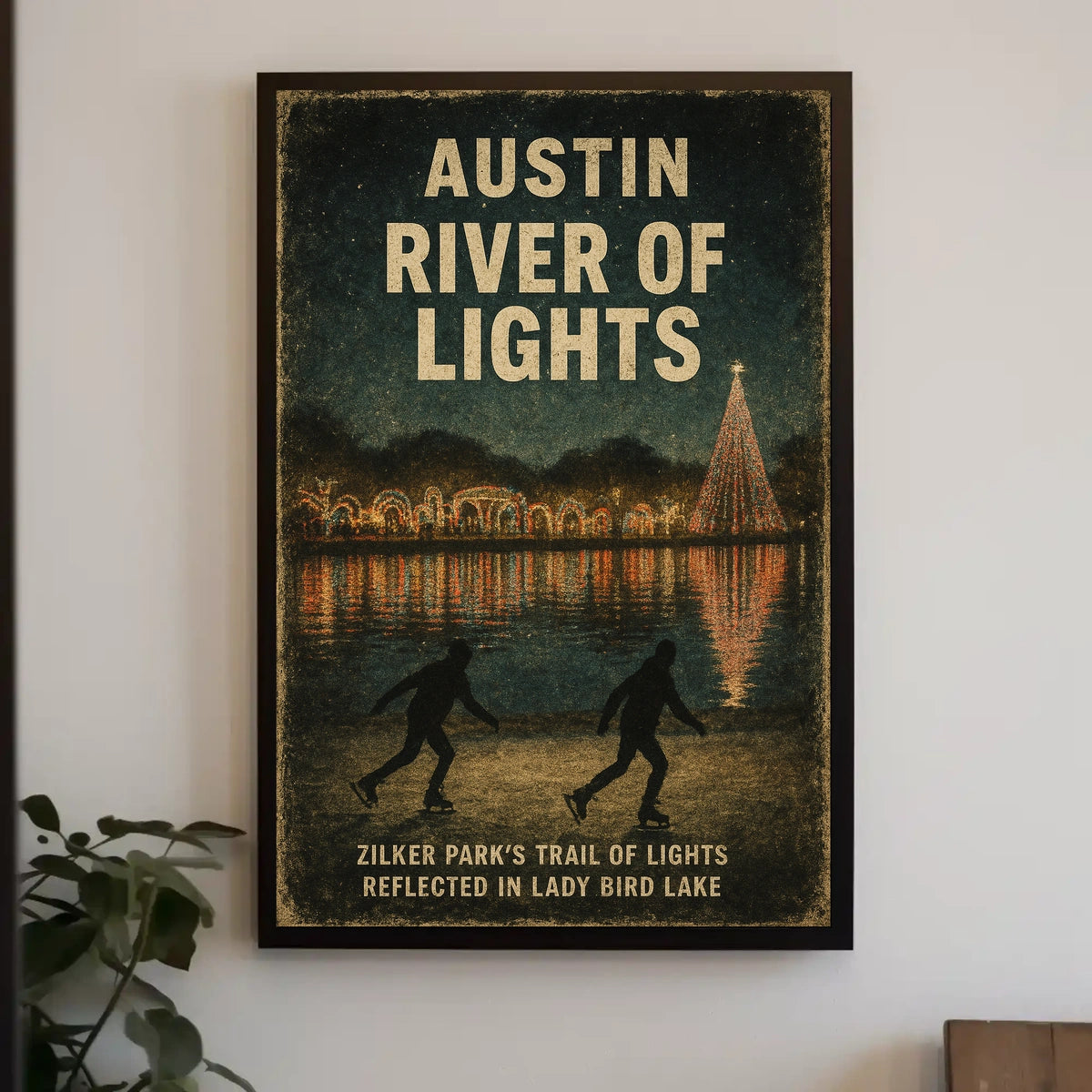 Austin River Of Lights Poster