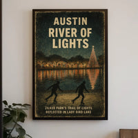 Austin River Of Lights Poster