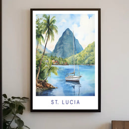 Scenic Beauty Of St. Lucia Poster