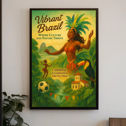 Vibrant Brazil Poster