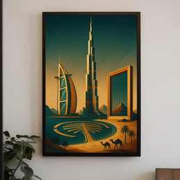 Iconic Landmarks Of Dubai Poster
