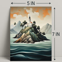 Island Sanctuary Poster PosterGoat