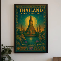 Thailand Land Of The Free Poster
