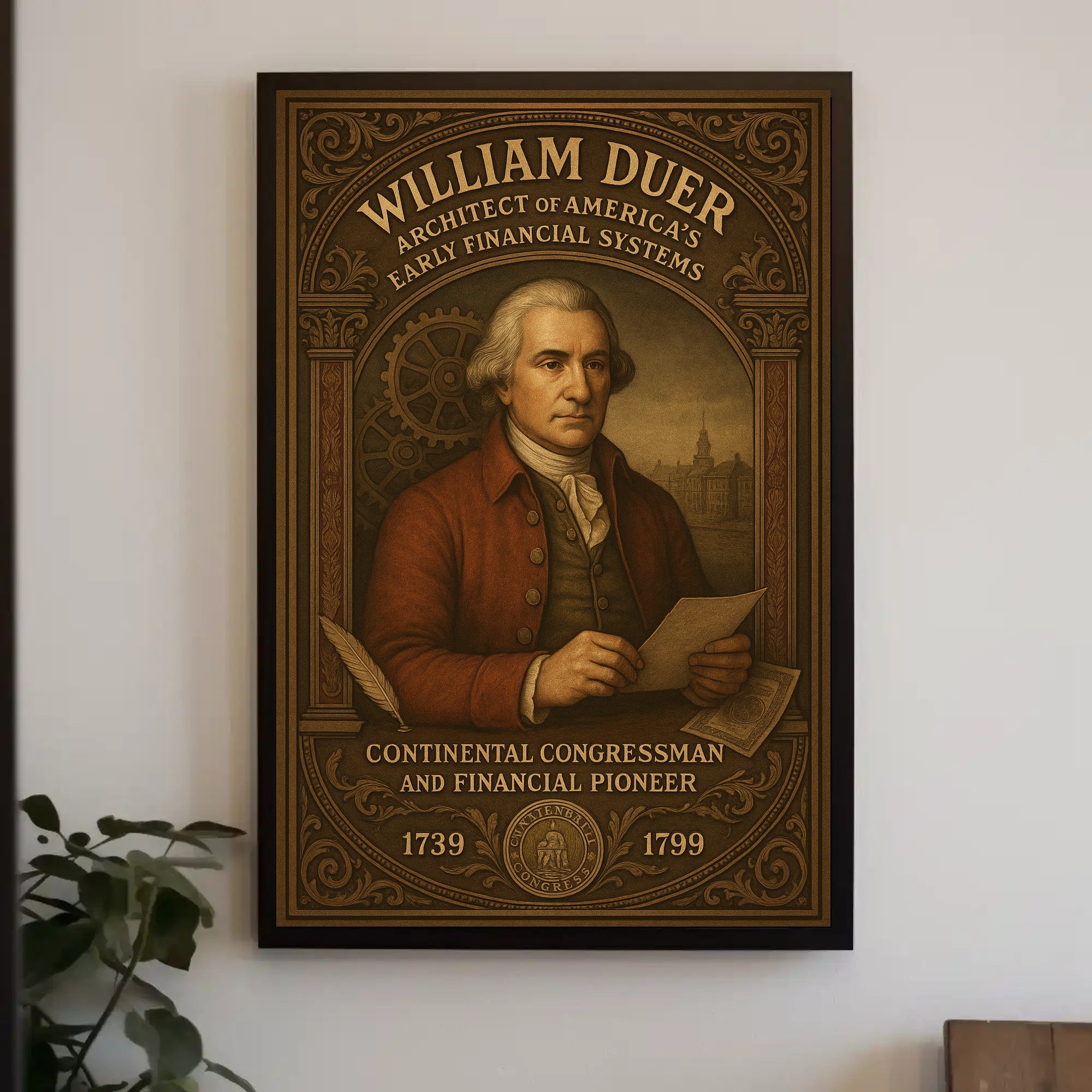 William Duer Architect of Americas Early Financial Systems Poster PosterGoat