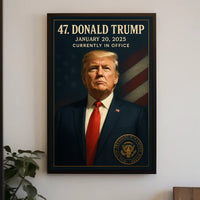 Donald Trump 47th President Political or Propaganda Poster PosterGoat