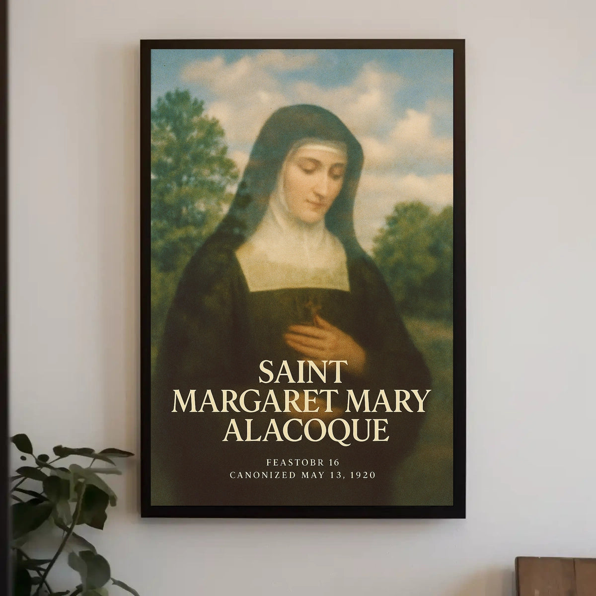 Saint Margaret Mary Alacoque Poster