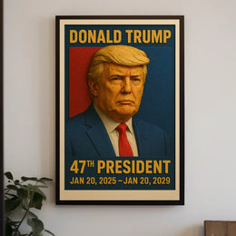 Donald Trump Embarking on Historic Path Poster
