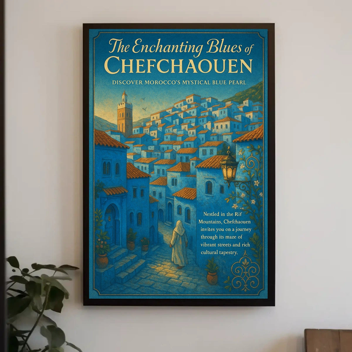 The Enchanting Blues of Chefchaouen Poster
