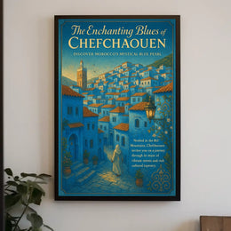 The Enchanting Blues of Chefchaouen Poster