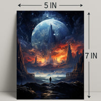 Cosmic Landscape Exploration Poster
