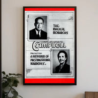 Vintage Magic Show Poster: The Magical Monarchs Cultural Display