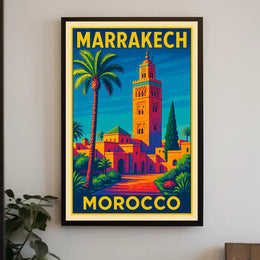 Marrakech Travel Poster
