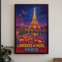 Lumières De Noël In Paris Poster