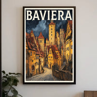 Baviera Enchanting Medieval Town Poster