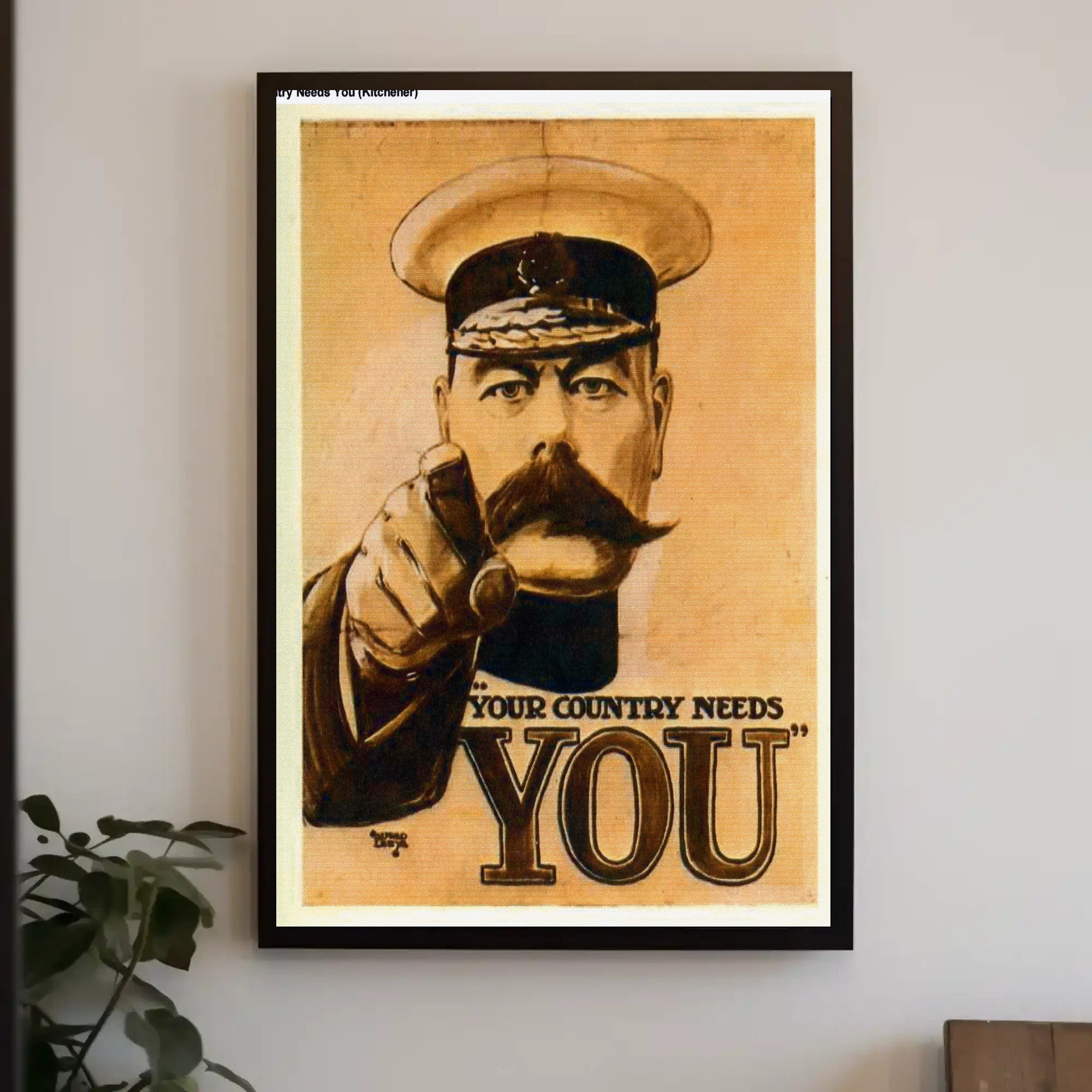 Vintage Military 'Your Country Needs You' Recruitment Poster