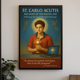 St. Carlo Acutis The Saint of the Digital Age Poster