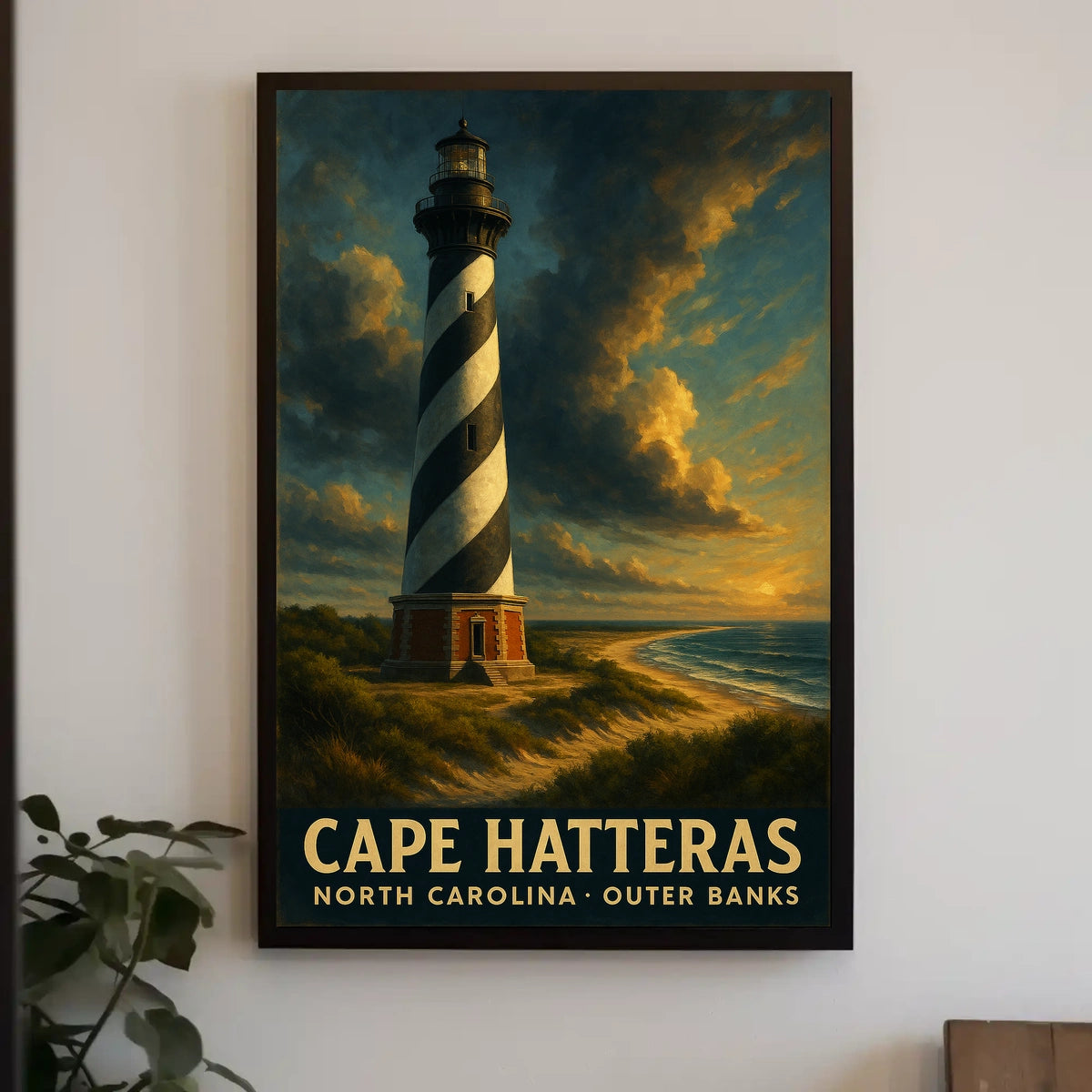 Cape Hatteras Lighthouse Coastal Collectors Nautical Poster