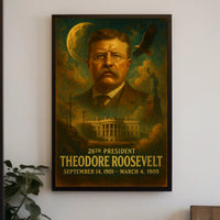 Theodore Roosevelt Neoclassical Realism Patriotic Poster