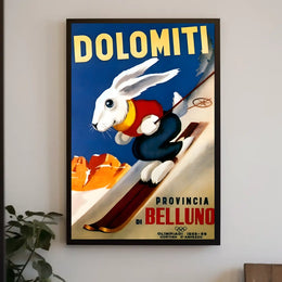 Dolomiti Skiing Adventure Poster